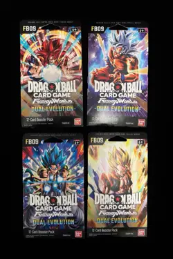 Dragon Ball Super Card Game Fusion World FB09 Dual Evolution Booster Packs x4 - Image 1
