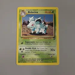 Nidorina 53/130 Uncommon Base Set 2 Pokemon TCG Card WOTC HP - Image 1