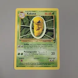 Pokemon TCG Kakuna Base Set 2 47/130 Unlimited Regular Uncommon Card WOTC HP - Image 1