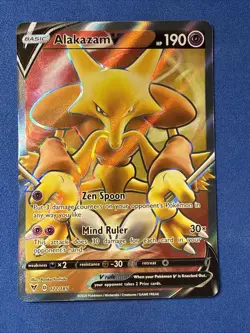 Pokemon Alakazam V TCG Full Art Ultra Rare Holo Card Vivid Voltage 172/185 NM - Image 2