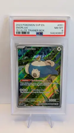 Snorlax 051 Sv: Scarlet & Violet Promo Cards Holo PSA 8 - Image 1