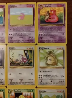 Lot of 9 Vintage Pokemon Cards First Edition Rocket Slowpoke, Slowbro,... - Image 4