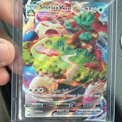 Pokemon Company Snorlax VMAX 142/202 Swsh01 Full Art Ultra Rare Holo Card - Image 1