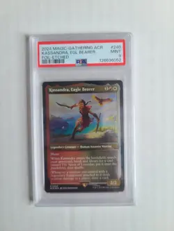 MTG FOIL ETCHED Kassandra Eagle Bearer PSA 9 MINT Assassin's Creed Card #240 - Image 2