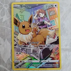 Eevee TG11/TG30 SWSH09: Brilliant Stars Trainer Gallery Holo Pokemon Card NM - Image 1