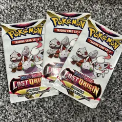 3 x Pokemon Sampling Pack (3 Cards in each) Lost Origin - Fun Pack - RARE Sample - Image 1