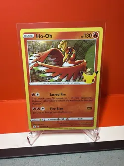 #001/025 Ho-Oh Holo Rare - Pokemon TCG Celebrations 25th Anniversary 2021 - NM - Image 1