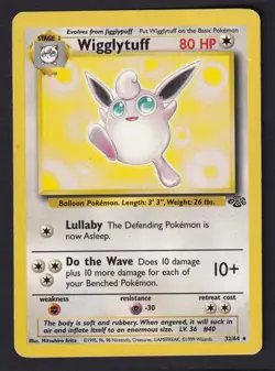 Wigglytuff 32/64 Rare Jungle Pokemon MP - Image 1
