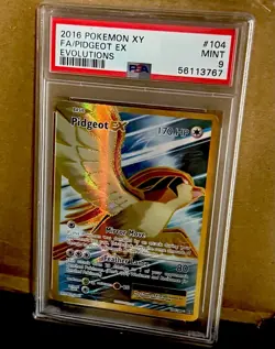 Pokemon XY Evolutions Pidgeot EX 104/108 PSA 9 - Image 1