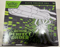 POKEMON PERFECT ORDER ETB ELITE TRAINER BOX MEGA EVOLUTION FACTORY SEALED NIB - Image 1