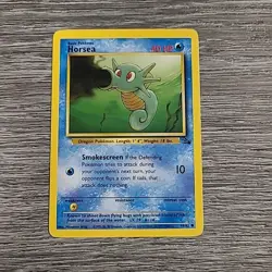 Pokemon TCG Horsea Fossil 49/62 Regular Unlimited Common - Image 1