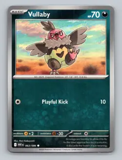 Vullaby 063/086 Common White Flare WHT EN Pokemon Scarlet & Violet TCG - Image 1