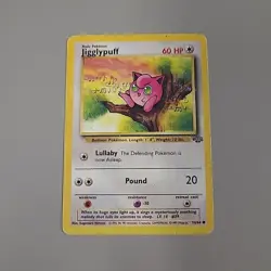 Pokemon TCG Jigglypuff 54/64 Unlimited Jungle WOTC Vintage HP - Image 1