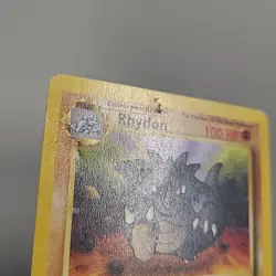 Pokemon TCG Rhydon Jungle Set 45/64 Unlimited Uncommon WOTC Vintage Regular DMG - Image 3