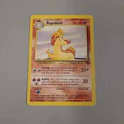 Pokemon TCG Rapidash Jungle 44/64 Regular WOTC Unlimited Uncommon HP - Image 1