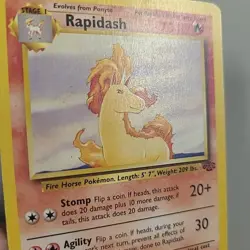Pokemon TCG Rapidash Jungle 44/64 Regular WOTC Unlimited Uncommon HP - Image 4