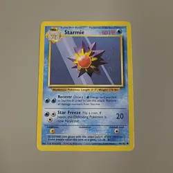 Starmie - 64/102 - Unlimited Edition HP, Regular English Pokemon Base Set - Image 1