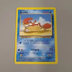 Pokemon Krabby - WOTC Fossil Set Common 51/62 Unlimited 1999 WOTC Vintage HP - Image 1