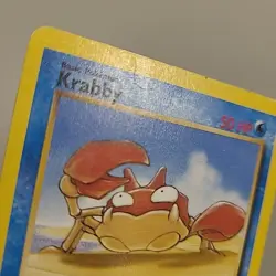 Pokemon Krabby - WOTC Fossil Set Common 51/62 Unlimited 1999 WOTC Vintage HP - Image 3