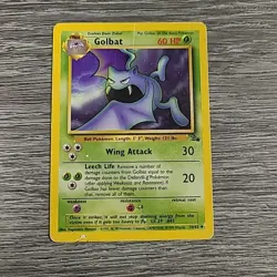 Pokemon TCG - Golbat 34/62 - Uncommon - Fossil Set WOTC Hp - Image 1