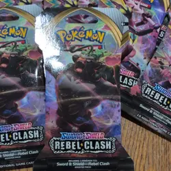 Pokemon Sword & Shield Rebel Clash - 21 Packs - Booster - Image 1