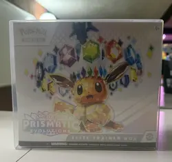 Pokemon Scarlet & Violet Prismatic Evolutions ETB Elite Trainer Box New w/Case - Image 1