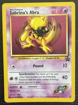 Pokemon TCG | Sabrina's Abra #19 | WOTC Black Star Promo | MP - Image 1