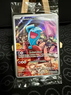Team Rocket's Wobbuffet SVP 203 - Pokemon Destined Rivals ETB Promo - SEALED - Image 1