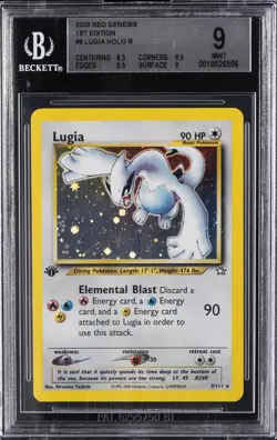2000 POKEMON NEO GENESIS 1ST EDITION - HOLO #9 LUGIA BGS 9 - Image 1