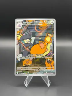 Team Rockets Raticate 202/182 Destined Rivals Ultra Rare NM Pokemon TCG - Image 1