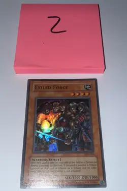 Yugioh Exiled Force LOD-023 Super Rare Unl Original Print (NM) - Image 3