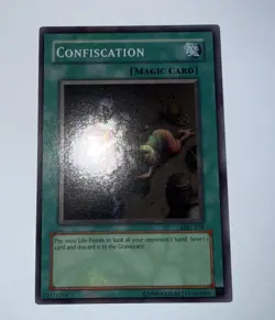 Yugioh Confiscation MRL-038 Super Rare Unl Original Print (NM) - Image 1