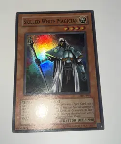 Yugioh Skilled White Magician MFC-064 Super Rare Unl Original Print (NM) - Image 1