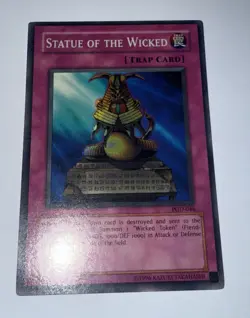 Yugioh Statue of the Wicked PGD-046 Super Rare Unl Original Print (NM) - Image 1