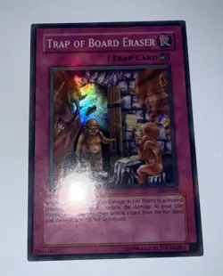Yugioh Trap of Board Eraser PGD-099 Super Rare Unl Original Print (NM) - Image 1