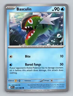 Basculin 024/086 Common White Flare WHT EN Pokemon Scarlet & Violet TCG - Image 1