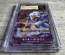 One Piece TCG JPN Monkey D. Luffy SCR CGC 10 Pristine 2nd Anv. Set OP05-119 2025 - Image 3