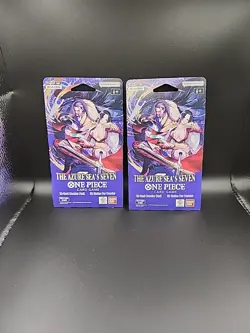 One Piece OP-14 The Azure Sea’s Seven Sleeved Booster Pack English TCG Lot of 2 - Image 2