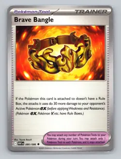 Brave Bangle 080/086 Uncommon White Flare WHT EN Pokemon Scarlet & Violet TCG - Image 1