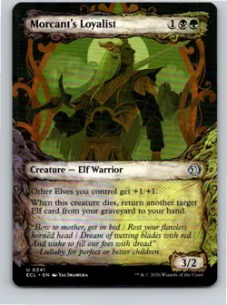 Magic the Gathering Showcase Morcant's Loyalist Lorwyn Eclipsed MTG Free Ship! - Image 1