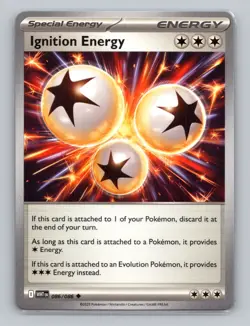 Ignition Energy 086/086 Uncommon White Flare WHT EN Pokemon Scarlet Violet TCG - Image 1