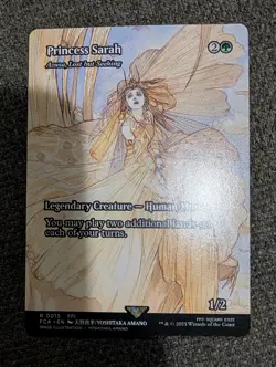 Princess Sarah - Azusa, Lost but Seeking, Showcase, Final Fantasy, MTG NM - Image 1
