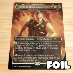 1x Joshua Graham, Burned Man - Isshin, Foil - Fallout Secret Lair 2459, MTG NM - Image 1