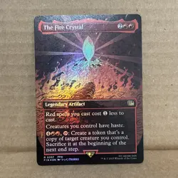 The Fire Crystal Extended Foil Final Fantasy NM MTG - Image 1