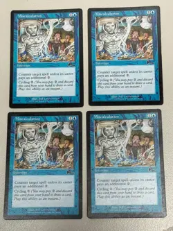 4x Miscalculation - MTG - Urza's Legacy - ENGL - ©1999 M/NM - Image 1