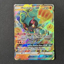 Marshadow GX 80/147 Burning Shadows Pokemon Card - Image 2