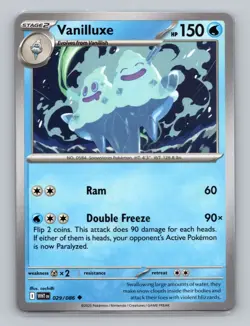 Vanilluxe 029/086 Uncommon White Flare WHT EN Pokemon Scarlet & Violet TCG - Image 1