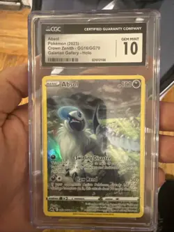 2023 Pokemon SWSH Crown Zenith Absol Galarian Gallery #GG16/GG70 CGC 10 - Image 1
