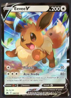 EEVEE 108/159 CENIT SUPREMO CROMO POKEMON CROWN ZENITH 2023 TCG ✨ HOLO - Image 1