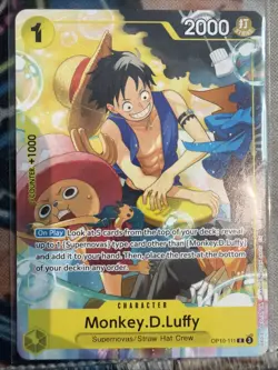 One Piece Monkey D Luffy OP10-111 Welcome Pack 2026 Vol 1 English Full Art Promo - Image 1